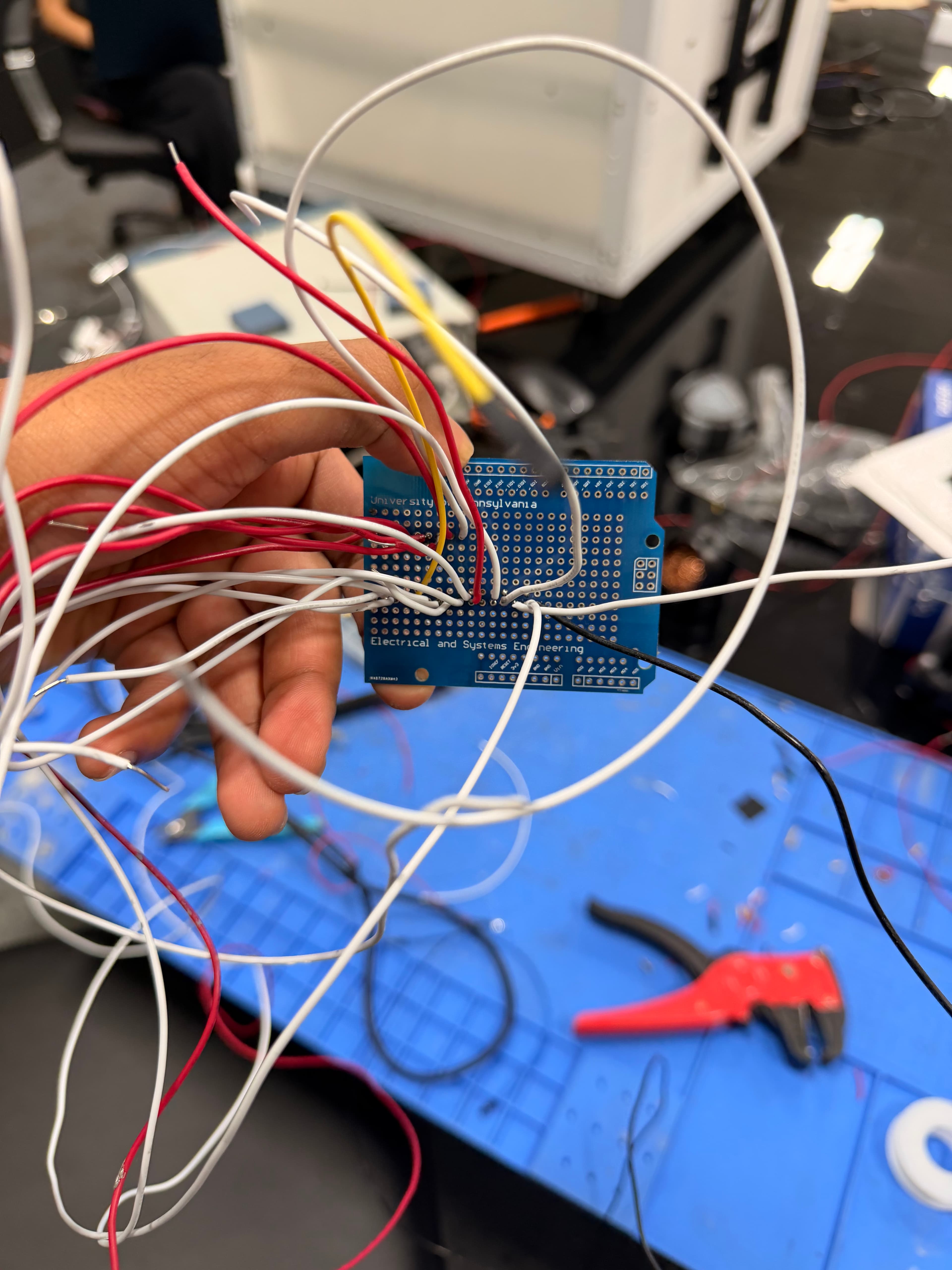 Soldered protoboard