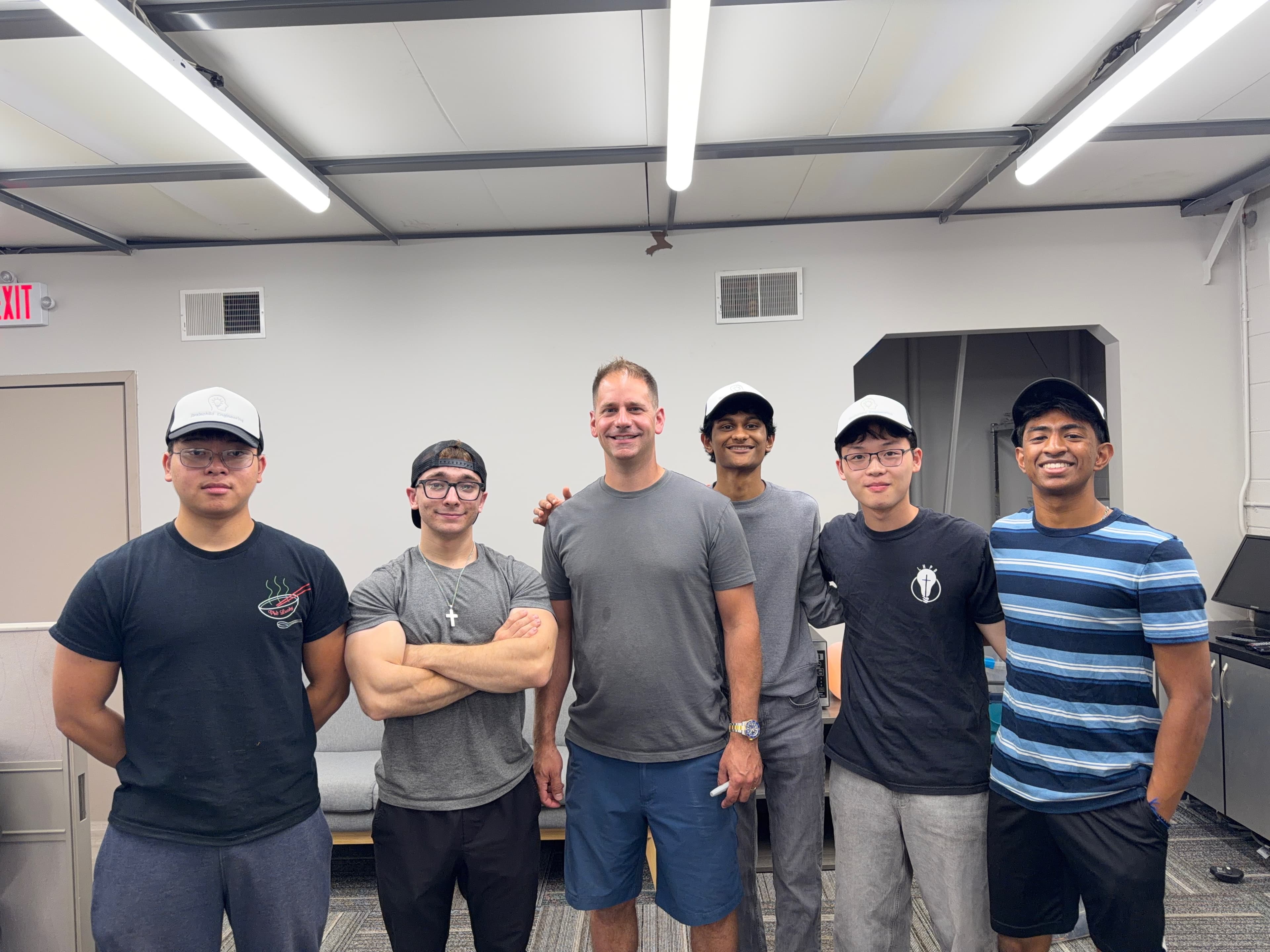 BrainChild Engineering team in the workshop