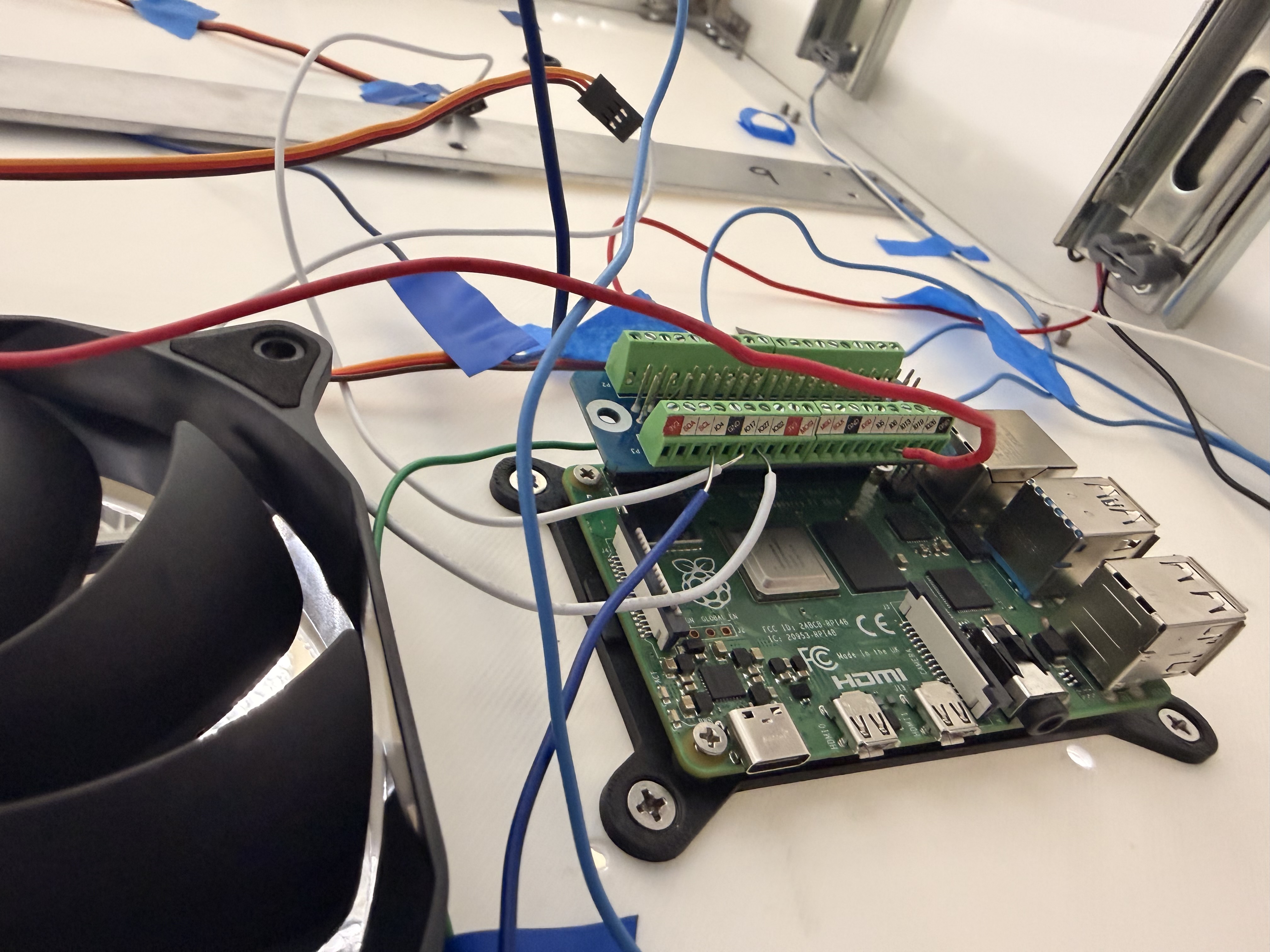Raspberry Pi in the assembly